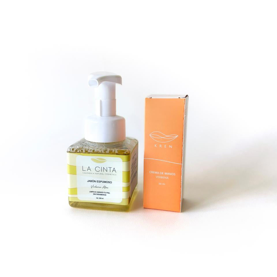 Set de regalo colaborativo: Crema de manos Kren + Jabón espumoso hidratante La Cinta
