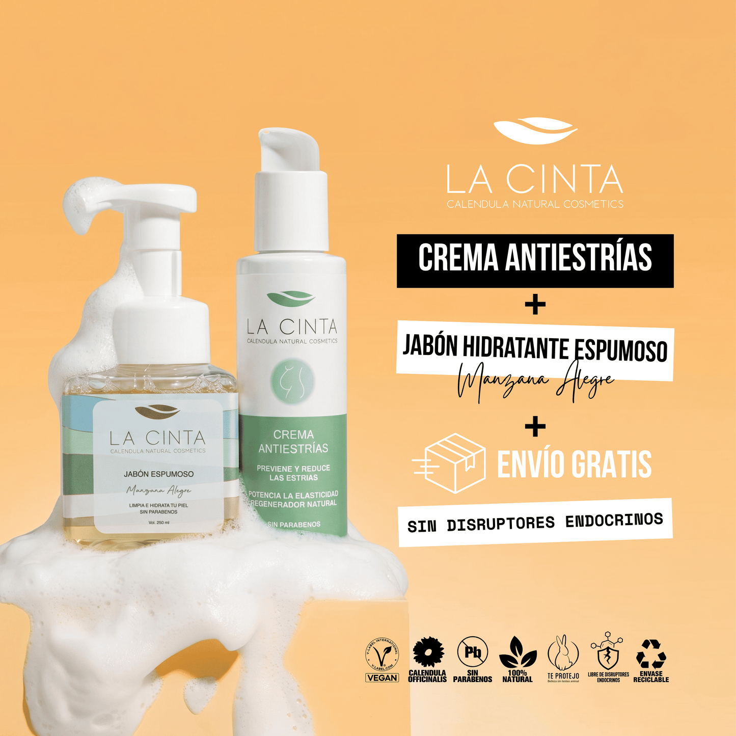 Set Antiestrías Embarazo y postparto + Envío Gratis