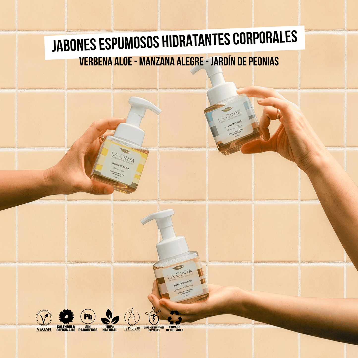 3x2 Jabones Hidratantes Espumosos Caléndula
