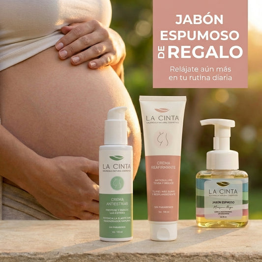 PACK CREMAS DE EMBARAZO & POSTPARTO + JABÓN ESPUMOSO HIDRATANTE DE REGALO + ENVÍO GRATIS